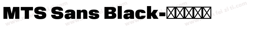 MTS Sans Black字体转换